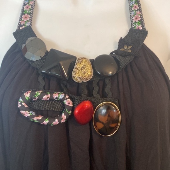 NWT Vintage Rampage Embellished Halter Top size L - Picture 5 of 13